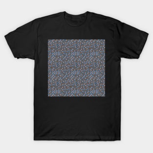 Drops - hand drawn pattern water drops in blue and brown T-Shirt